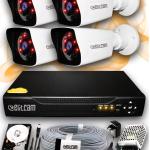 مجموعة كاميرات مراقبة Elitcam 4K Kare 4D رباعية الأبواب